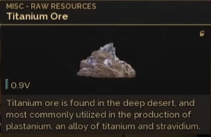 dune awakening titanium ore